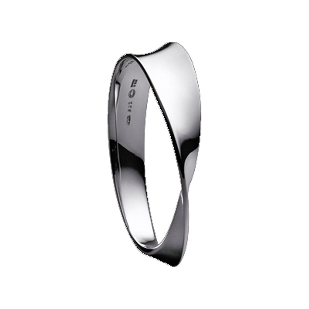 Silver Mobius Bangle