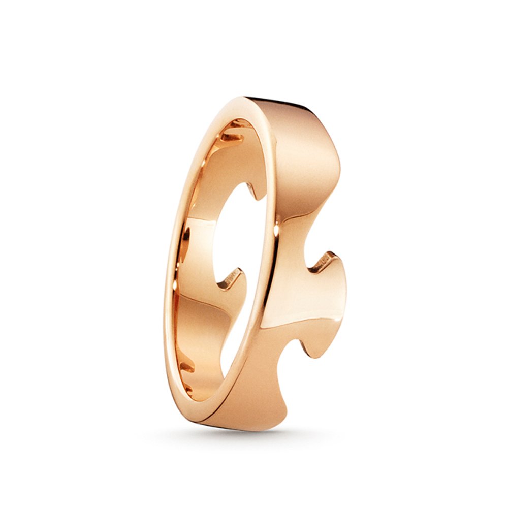 18ct Rose Gold Fusion End Ring 1367C