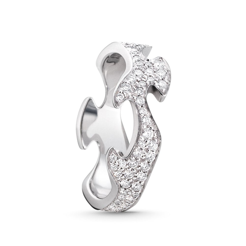 Fusion 18ct White Gold Diamond Centre Ring