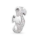 Fusion 18ct White Gold Diamond Centre Ring