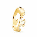 Yellow Gold Fusion Diamond 1371 End Ring