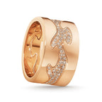 18ct Rose Gold Diamond Set Fusion Centre Ring 1370