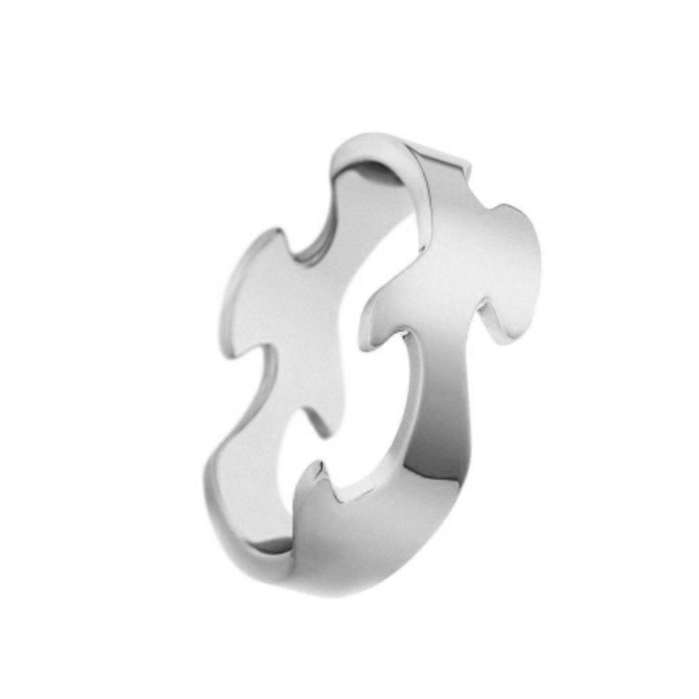 18ct White Gold Fusion Centre Ring 1368A