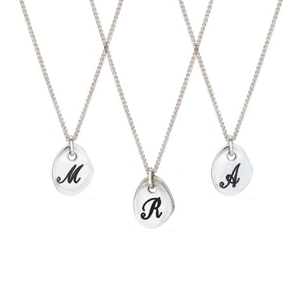 Sterling Silver Personalised Initial 'A' Necklace