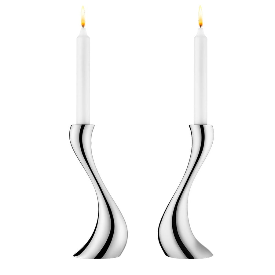 Cobra Stainless Steel Candleholder Set - Medium