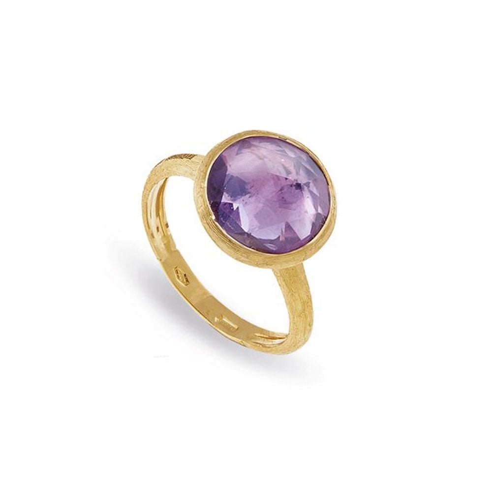 Jaipur 18ct Yellow Gold Amethyst Ring