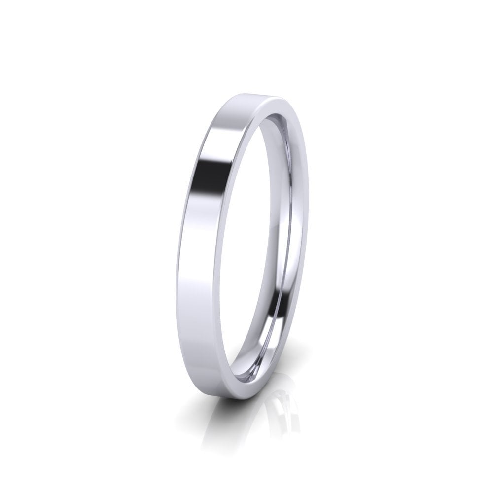 18ct White Gold Profile B Wedding Ring