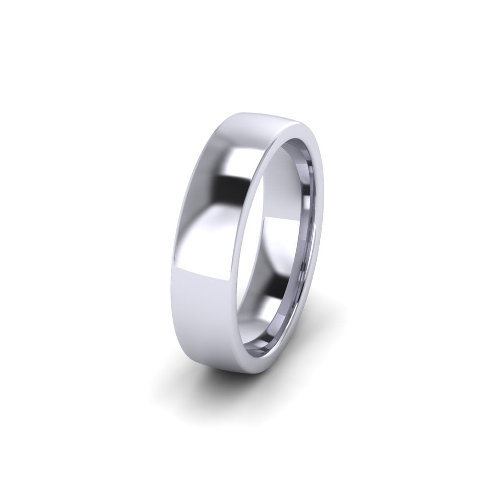 18ct White Gold Profile C Wedding Ring