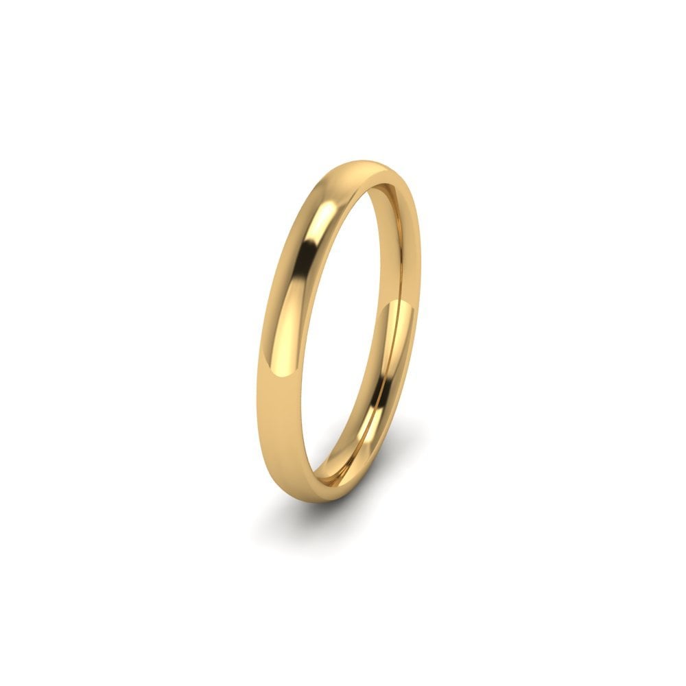18ct Yellow Gold Profile D Wedding Ring