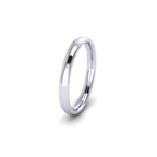 18ct White Gold Profile D Wedding Ring