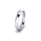 18ct White Gold Profile D Wedding Ring