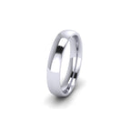 18ct White Gold Profile D Wedding Ring
