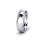 18ct White Gold Profile D Wedding Ring
