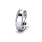 18ct White Gold Profile D Wedding Ring