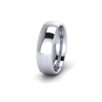 18ct White Gold Profile D Wedding Ring