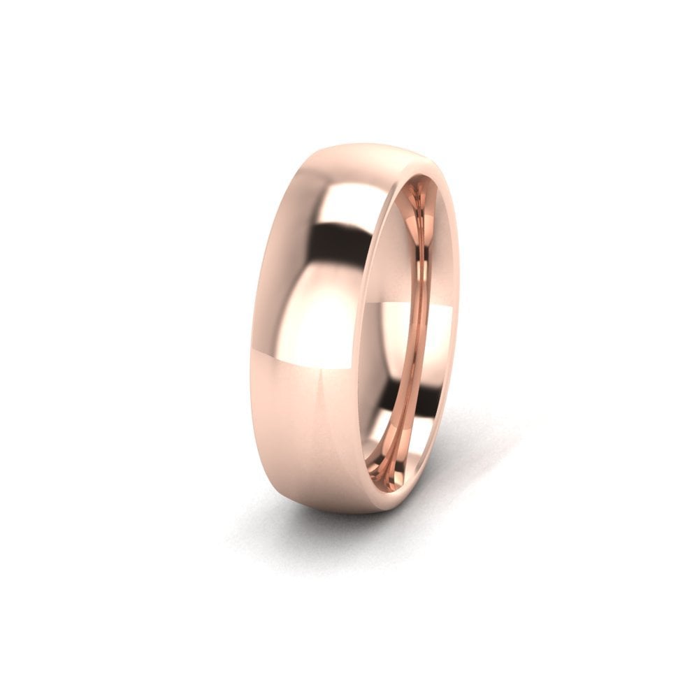 18ct Rose Gold Profile D Wedding Ring