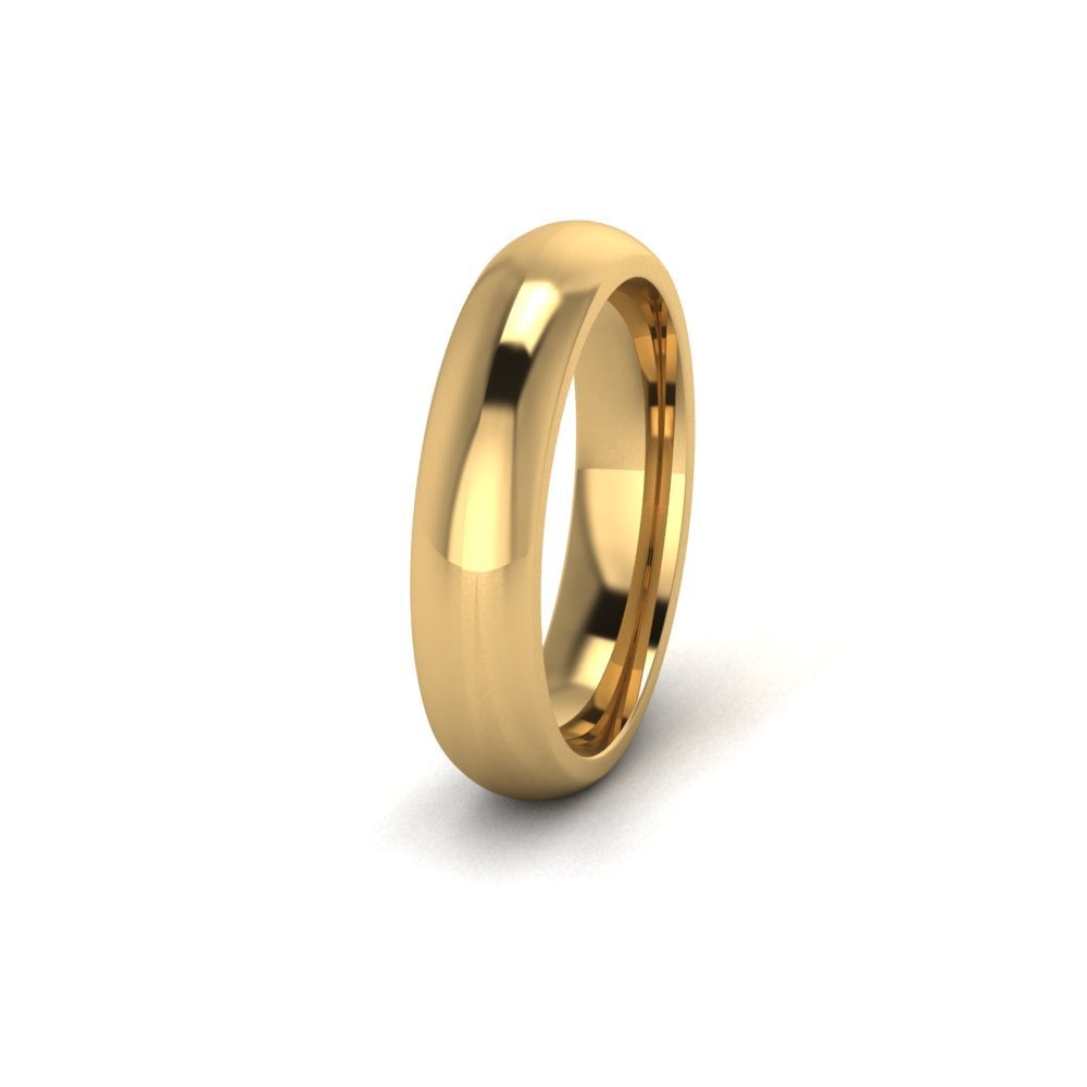18ct Yellow Gold Profile E Wedding Ring