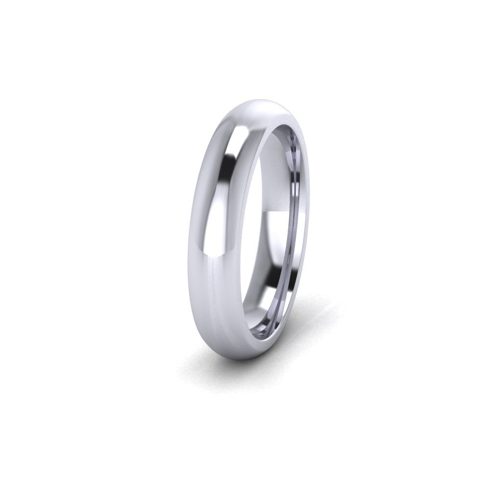 18ct White Gold Profile E Wedding Ring