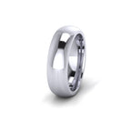 18ct White Gold Profile E Wedding Ring