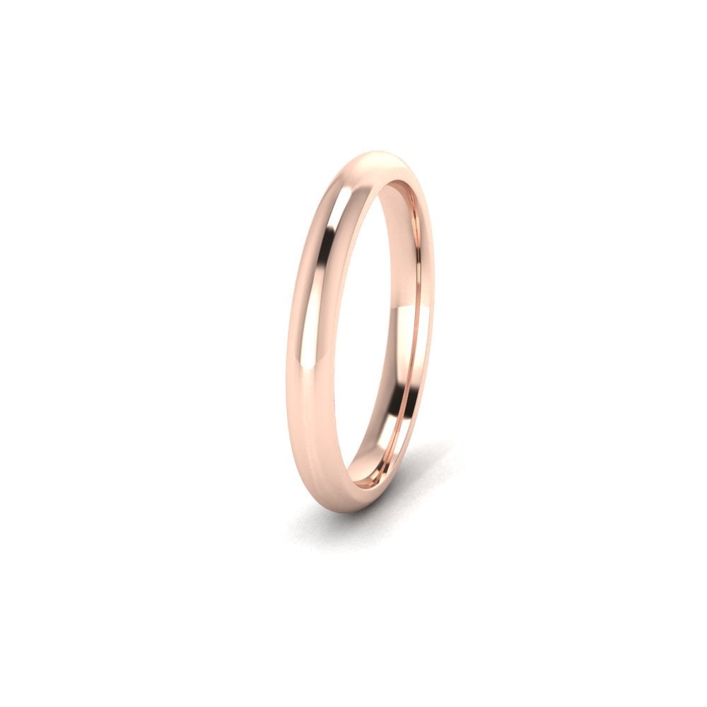 18ct Rose Gold Profile E Wedding Ring