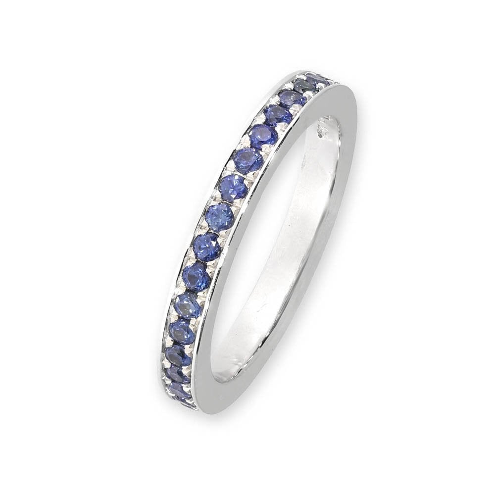 18 White Gold Blue Round Sapphire Full Eternity Ring Whartongoldsmith 18-white-gold-blue-round-sapphire-full-eternity-ring-whartongoldsmith