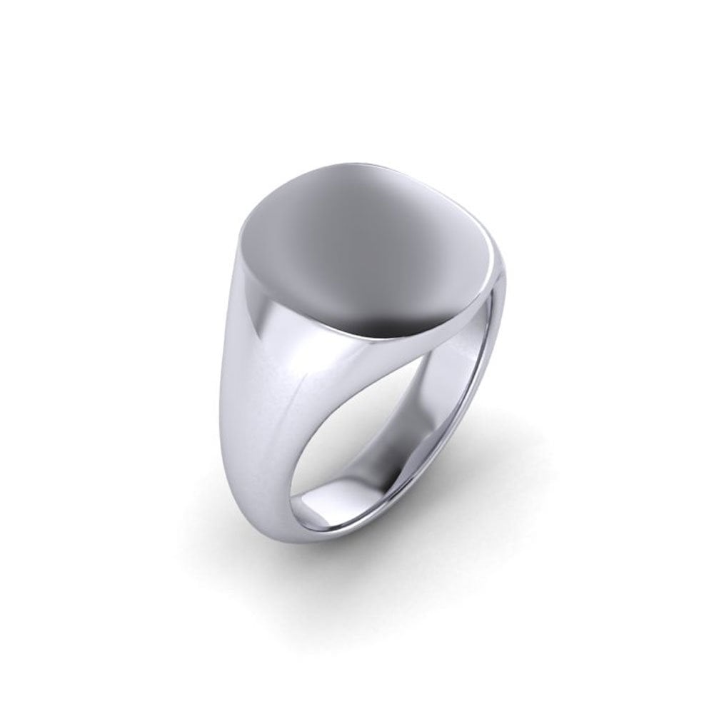 Men's Cushion Signet Ring