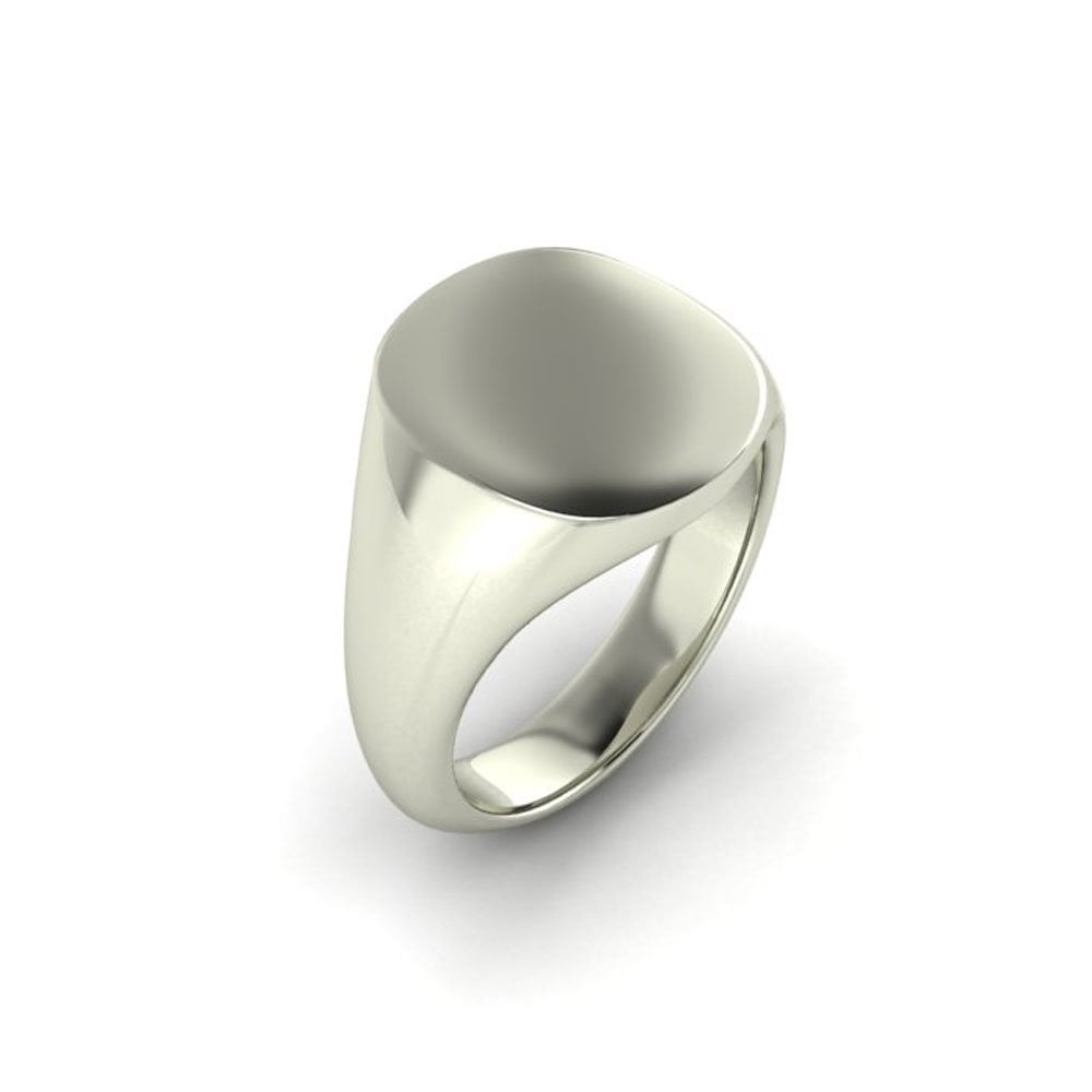 Men's Cushion Signet Ring