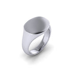 Men's Wide Oval Signet Ring