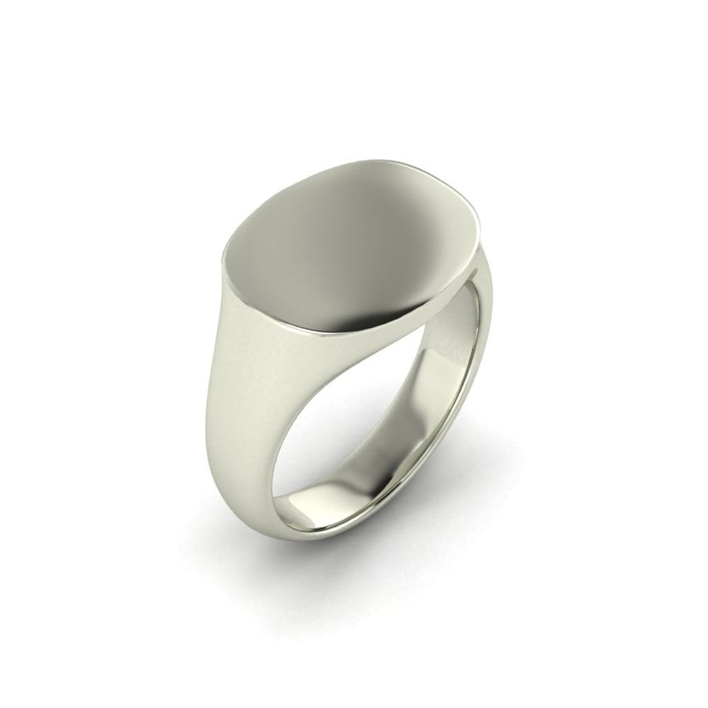 Men's Wide Oval Signet Ring