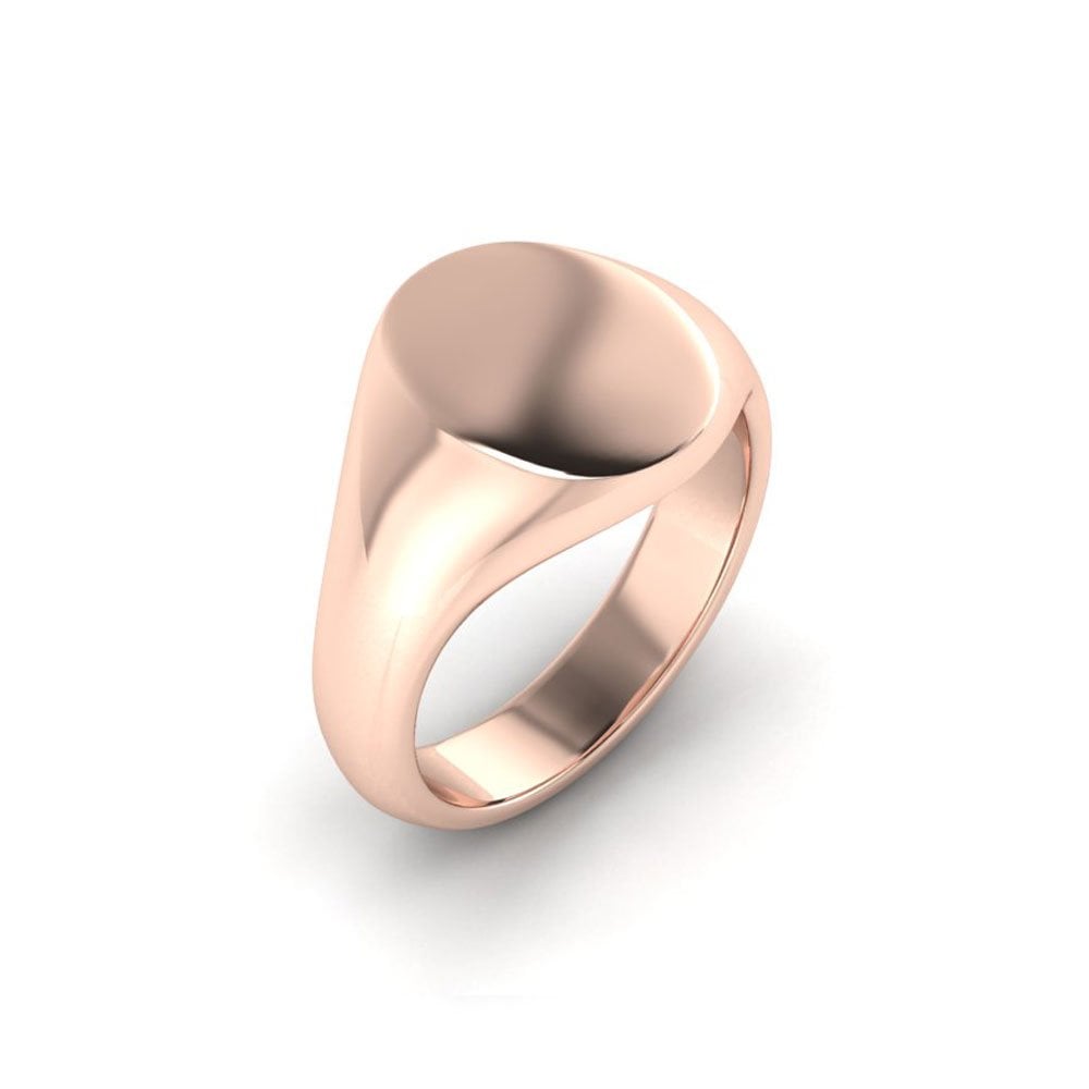 Men's Oval Head Signet Ring