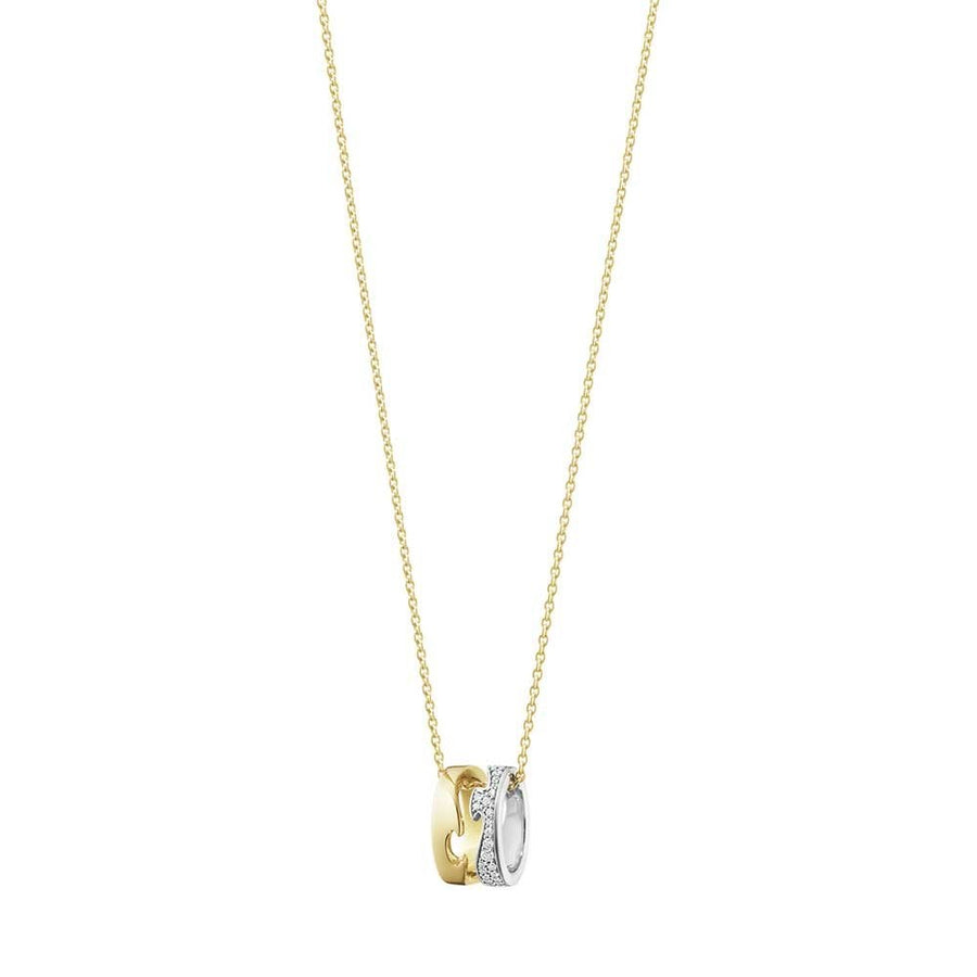 Fusion 18ct Yellow and White Gold Diamond Pendant