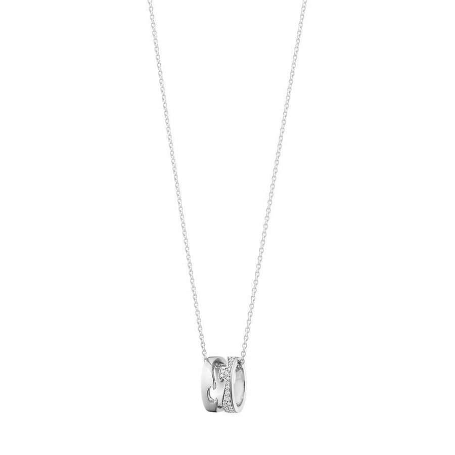 Fusion 18ct White Gold Diamond Pendant