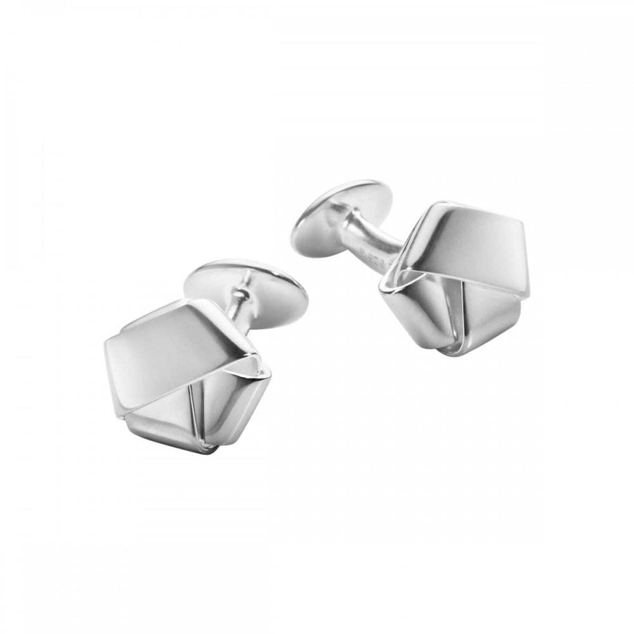 Men's Classic Sterling Silver Fold Cufflinks