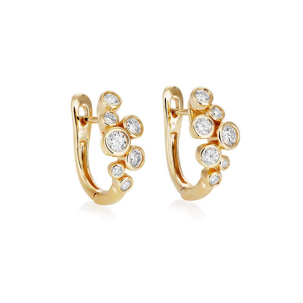 18ct Yellow Gold Diamond Earrings