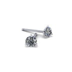 18ct White Gold Diamond Studs in Martini Style Setting