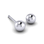 Polished ball stud earrings