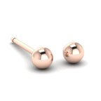 Polished ball stud earrings