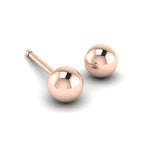Polished ball stud earrings