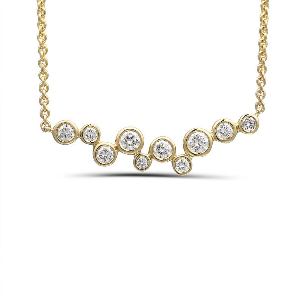 18ct Yellow Gold Diamond Necklace