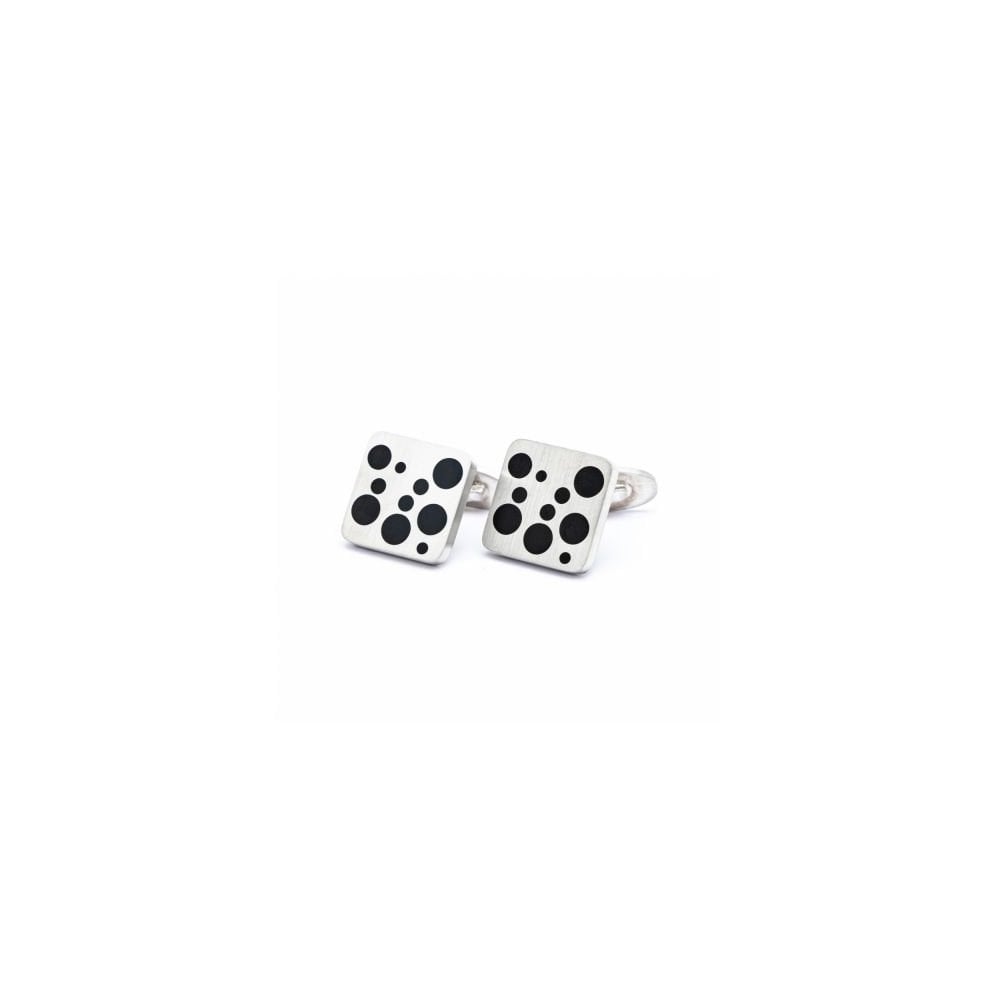 Sterling Silver Domino Cufflinks
