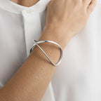 Silver Infinity Bangle