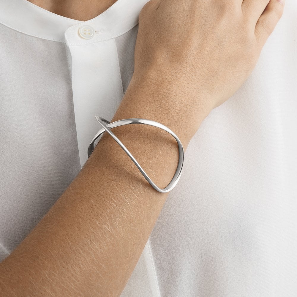 Silver Infinity Bangle