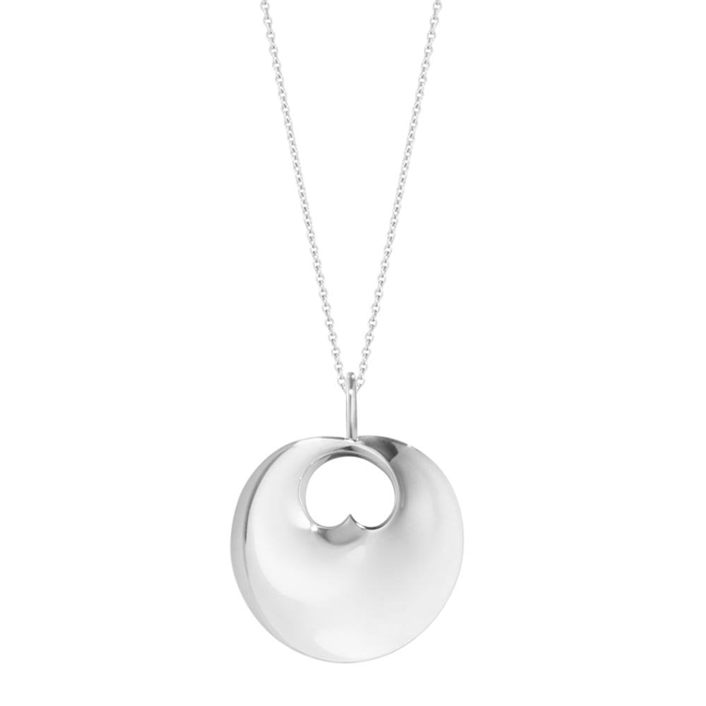 Sterling Silver Large Hidden Heart Pendant