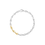 REFLECT Silver and Yellow Gold Bracelet, Slim