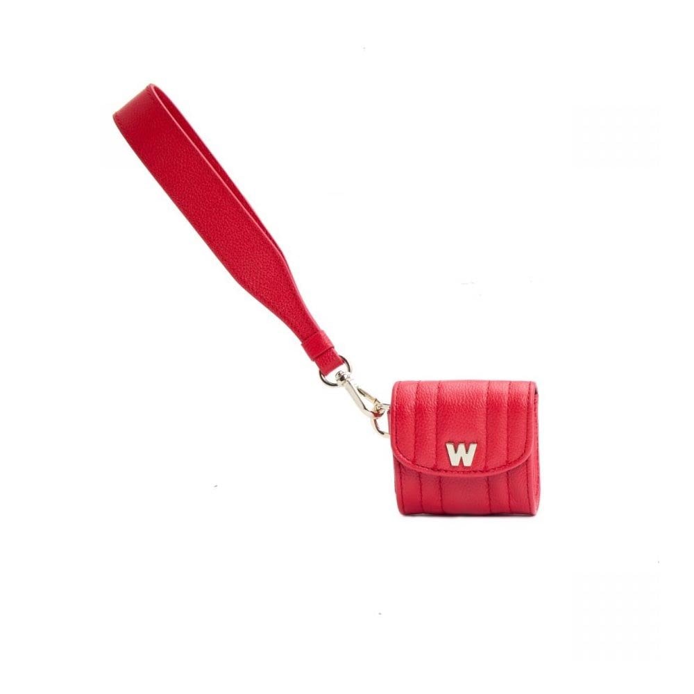 Mimi Earpod Case With Wristlet Red