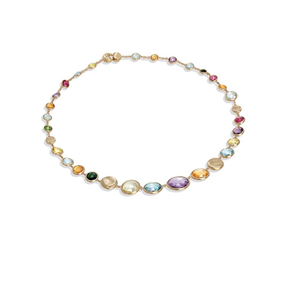 Marco Bicego Jaipur Colour 18CT Yellow Gold Multi Stone Set Necklace