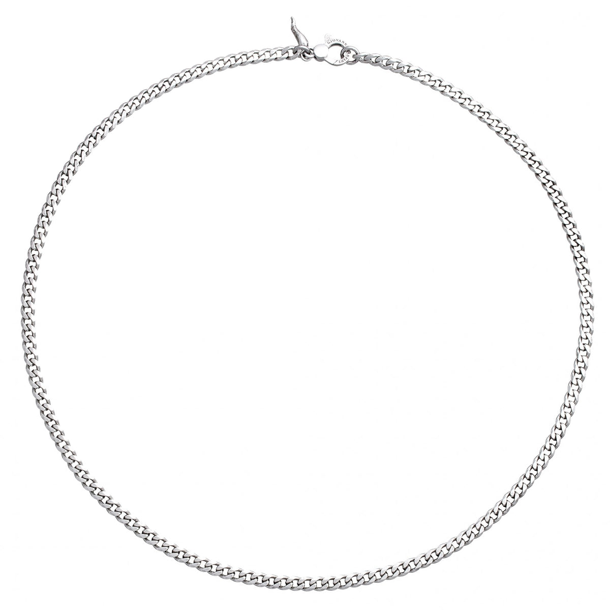 Giovanni Raspini Mini Curb Chain Silver Necklace