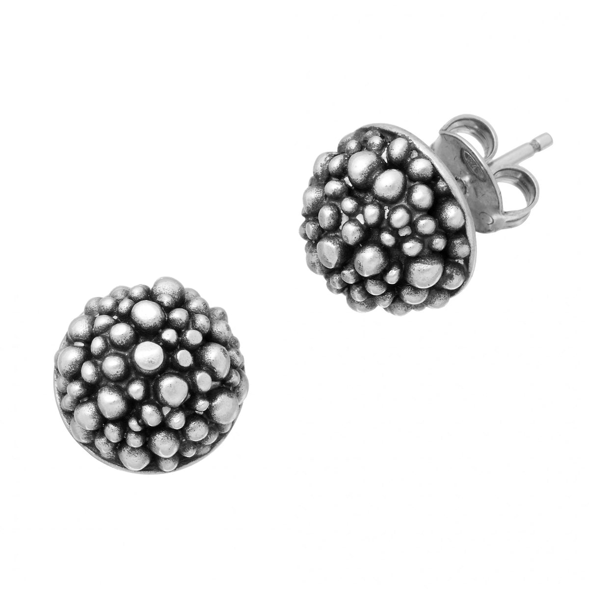 Giovanni Raspini Perlage Boule Silver Earrings