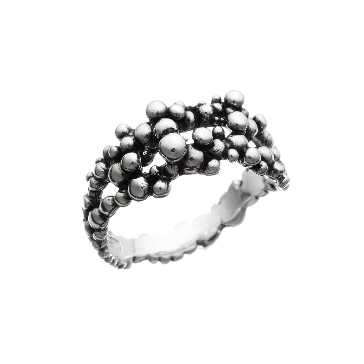 Giovanni Raspini Perlage Small Silver Ring