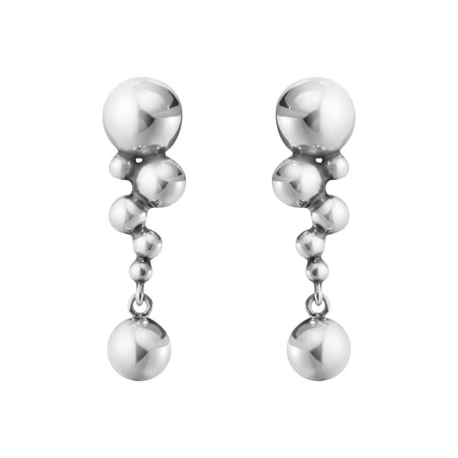 Georg Jensen Moonlight Grapes Silver Earrings,Small